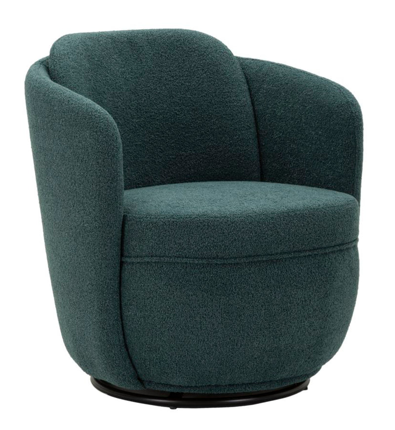 Fotoliu rotativ Mauro Ferretti Torino, teal, 70×72×75 cm, rotativ