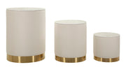 Măsuță Mauro Ferretti Display Shop, Crem/Auriu, Ø60 cm