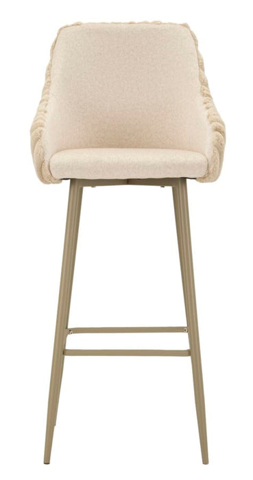 Set 2 Scaune de Bar Alaska A Mauro Ferretti 52X46X111 cm, Crem