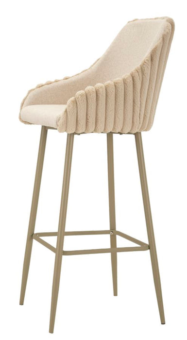 Set 2 Scaune de Bar Alaska A Mauro Ferretti 52X46X111 cm, Crem