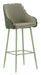 Set 2 Scaune de Bar Mauro Ferretti Alaska 52X46X111 cm, Verde