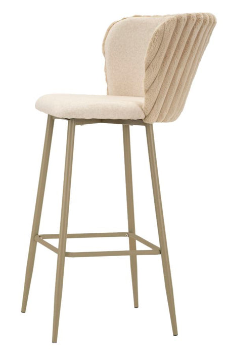 Set 2 Scaune de Bar Mauro Ferretti Alaska B 55X58X106 cm, Crem