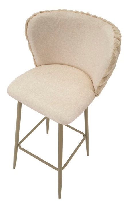 Set 2 Scaune de Bar Mauro Ferretti Alaska B 55X58X106 cm, Crem