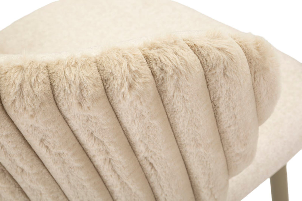 Set 2 Scaune de Bar Mauro Ferretti Alaska B 55X58X106 cm, Crem