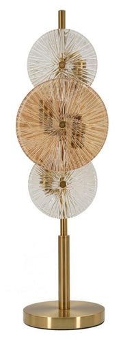 Veioză Mauro Ferretti Osaka, Auriu/Maro/Trasparent, 20x66 cm