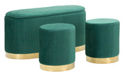 Consolă Mauro Ferretti S Shopy, Verde/Auriu