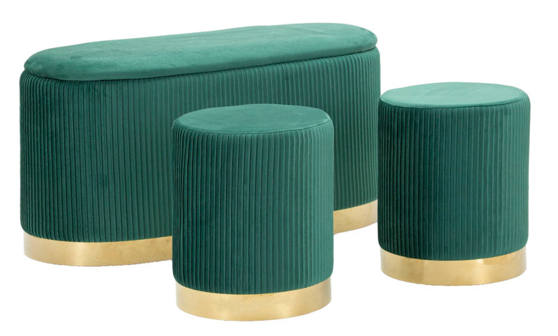 Consolă Mauro Ferretti S Shopy, Verde/Auriu