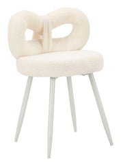 Fotoliu Mauro Ferretti Ilary Mini Ø, Alb, Ø40 cm