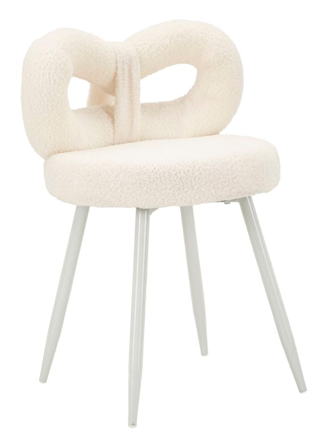 Fotoliu Mauro Ferretti Ilary Mini Ø, Alb, Ø40 cm