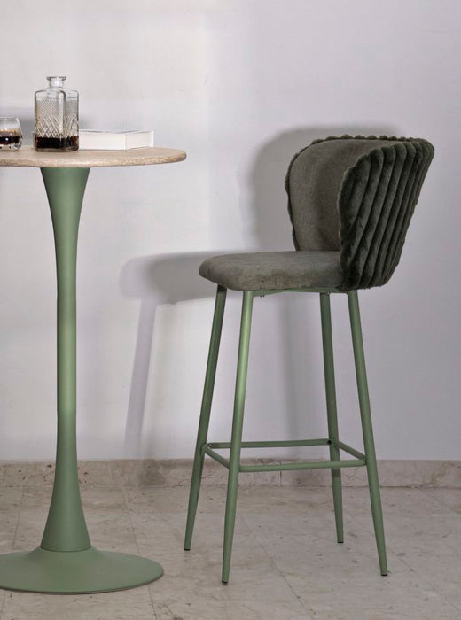Set 2 Scaune de Bar Mauro Ferretti Alaska B 55X58X106 cm, Verde