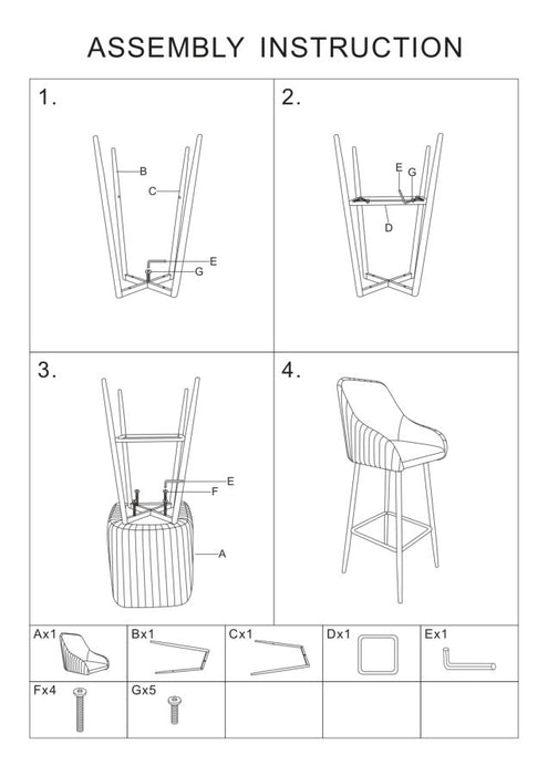 Set 2 Scaune de Bar Mauro Ferretti Alaska B 55X58X106 cm, Verde
