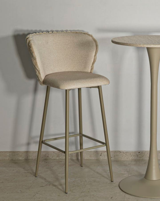 Set 2 Scaune de Bar Mauro Ferretti Alaska B 55X58X106 cm, Crem