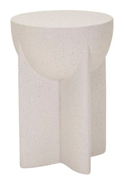 Măsuță Laterală Mauro Ferretti History End, Crem, Ø34 cm