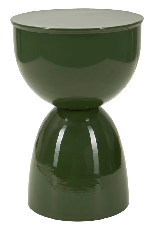 Măsuță Laterală Mauro Ferretti Yao End, Verde, Ø31 cm