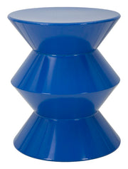 Măsuță Laterală Mauro Ferretti Zag End, Albastru, Ø38 cm