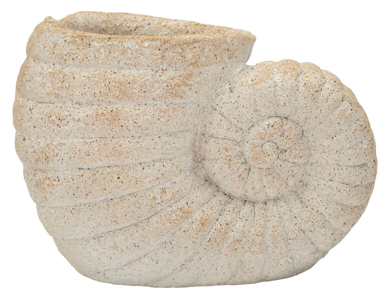 Vază Mauro Ferretti Shell Vase, Bej, Ø13 cm