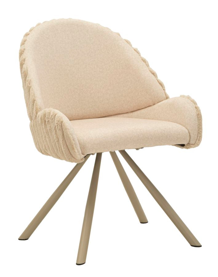Scaun Mauro Ferretti Sedia Stoccolma -A-Crema, Crem, 58x85 cm