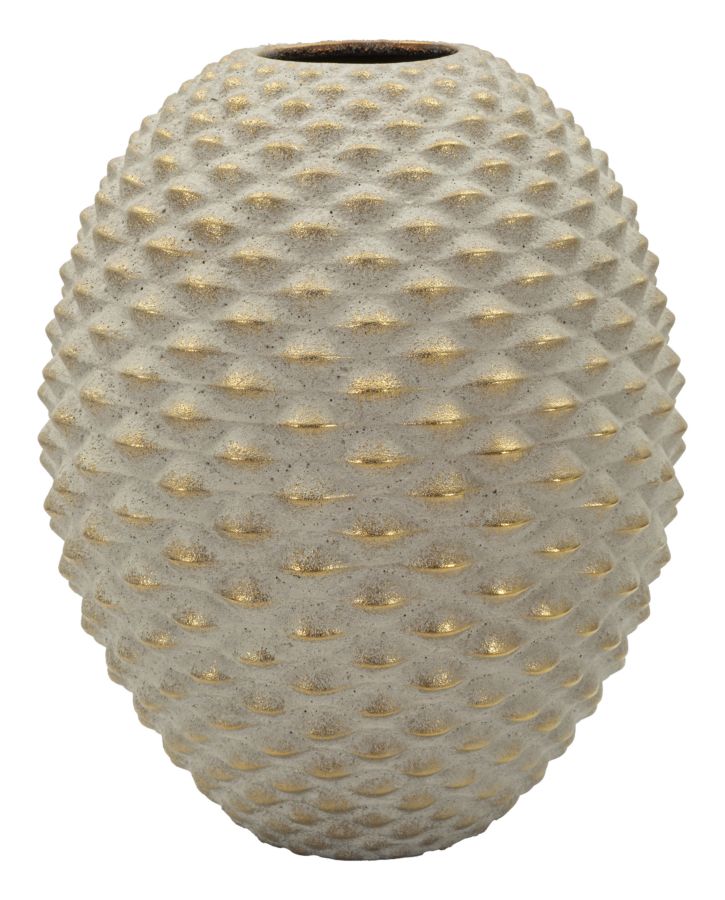 Vază Mauro Ferretti Pepipas Bilă Vase, Gri/Auriu, Ø30 cm