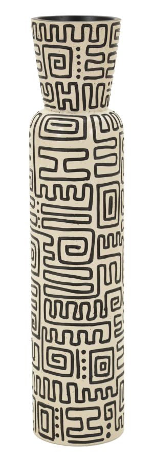 Vază Mauro Ferretti Nairobi, Alb/Negru, Ø16 cm, L:16cm x
