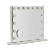 Oglindă de Masă Mauro Ferretti LED, Alb, Ø9 cm