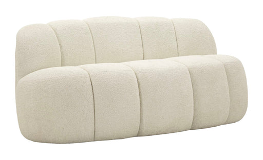 Canapea Mauro Ferretti Bilă 2 Seat, Alb, 145x69 cm