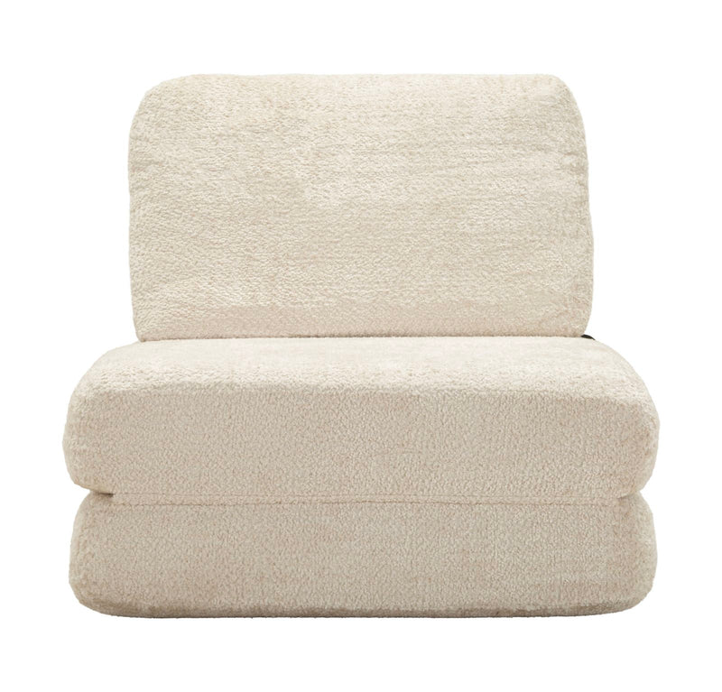 Fotoliu Mauro Ferretti Faster Armchair/Bed, Alb, 80x80 cm