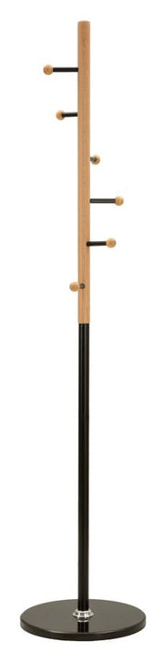 Cuier Mauro Ferretti Clothes Step, Negru/Maro, Ø37 cm