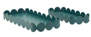 Tavă Decorativă Mauro Ferretti Saturn Tray Rect., Teal, 40x4 cm