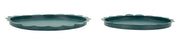Tavă Decorativă Mauro Ferretti Saturn Tray Rotund, Teal, Ø33 cm