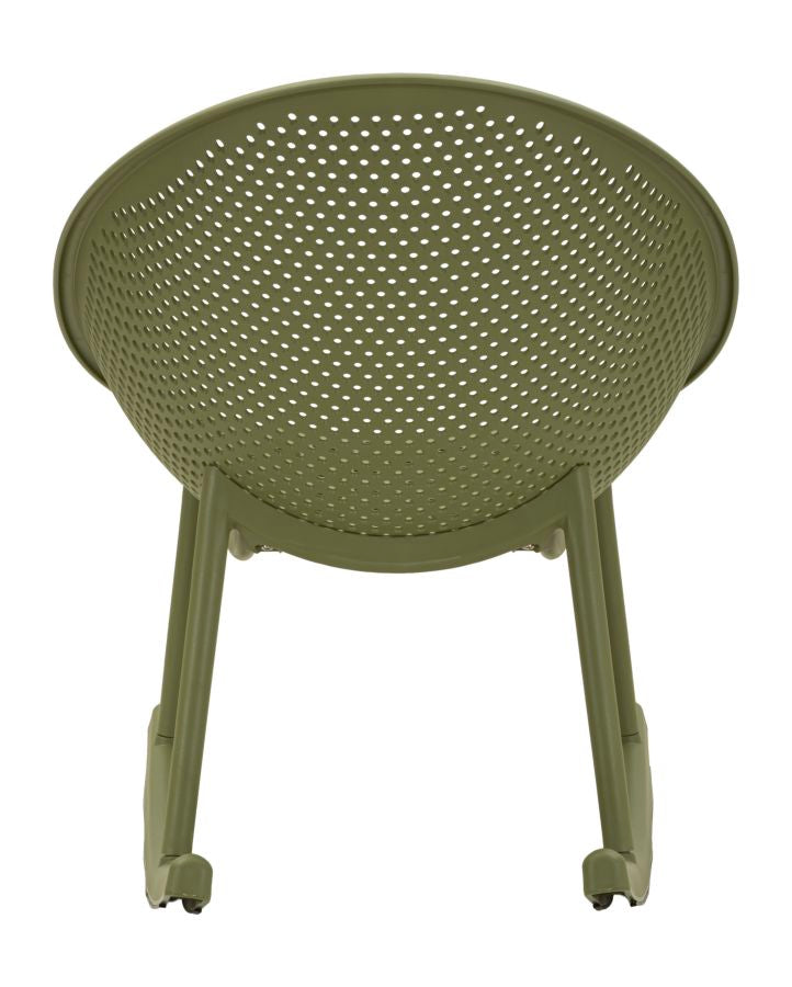 Scaun Mauro Ferretti Ibiza Roching, Verde, 66x80 cm