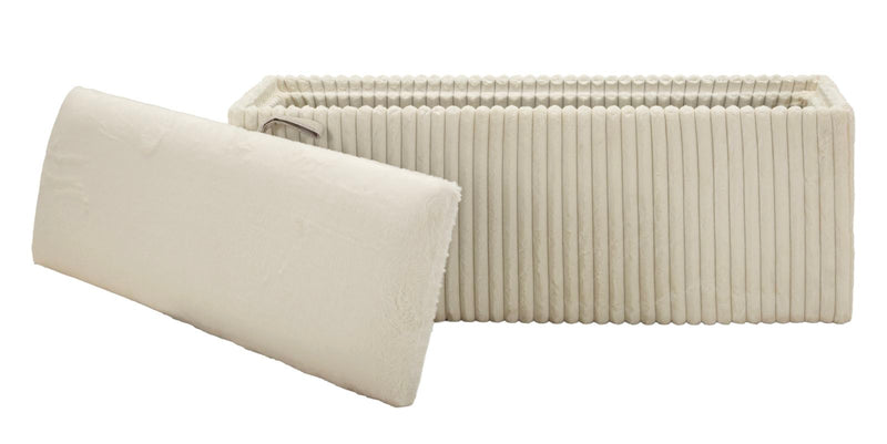 Bancă Mauro Ferretti Goteborg Bench, Alb, 113x44 cm