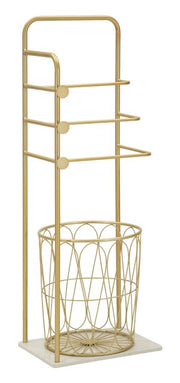 Accesoriu Baie Mauro Ferretti Trop, Auriu/Alb, 40x112 cm