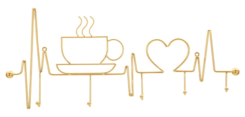 Cuier Mauro Ferretti Breakfast, Auriu, 60x27 cm