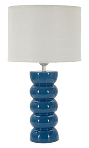 Veioză Mauro Ferretti Torr Blu, Albastru/Alb, Ø25 cm