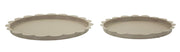 Tavă Decorativă Mauro Ferretti Saturn Tray Rotund, Gri Porumbel