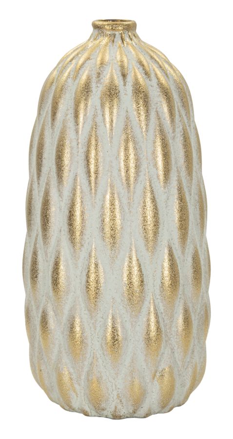 Vază Mauro Ferretti Pepitas Vase, Gri/Auriu, Ø18 cm