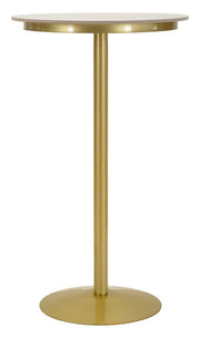 Masă Bar Mauro Ferretti Simply Bar, Auriu/Alb, Ø60 cm