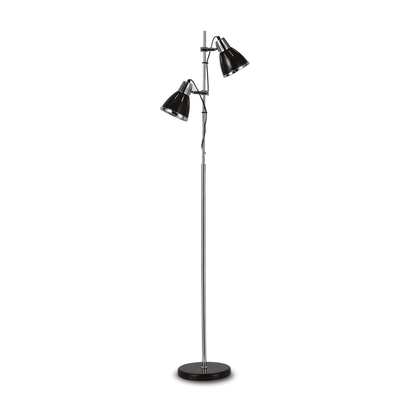 Lampadar ELVIS Ideal Lux, E27 max 2 x 60W, Negru