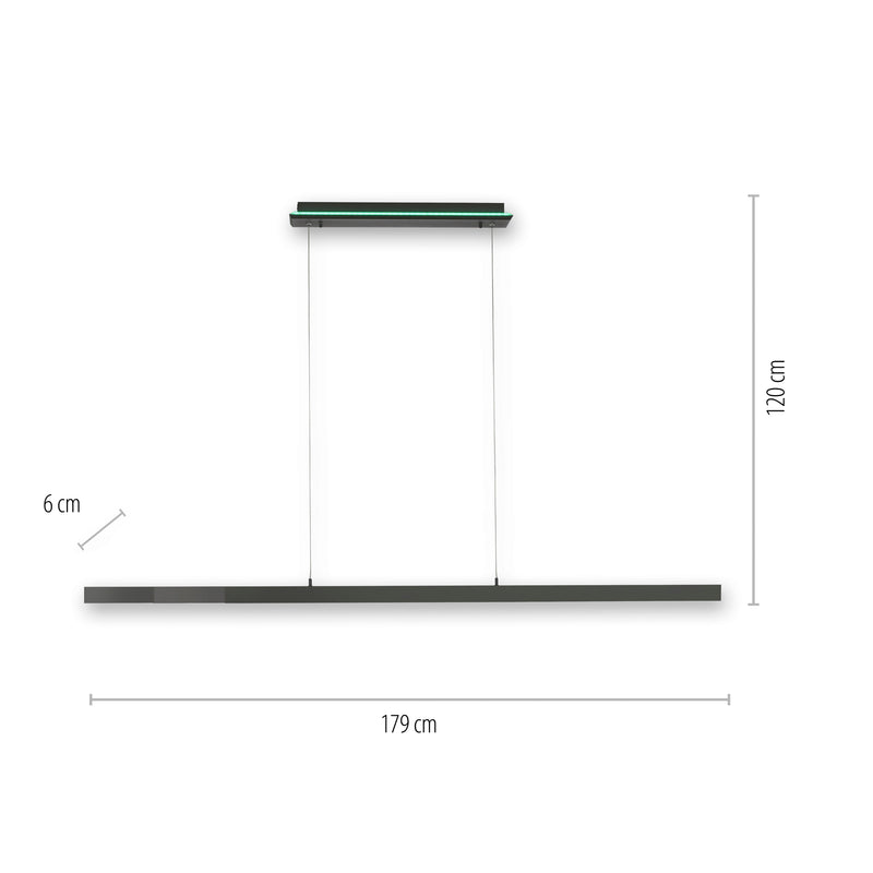 Lustra Paul Neuhaus Q-ARIAN 4xLED Antracit