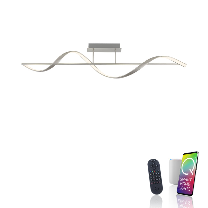 Plafoniera Paul Neuhaus Q-SWING LED Argintiu