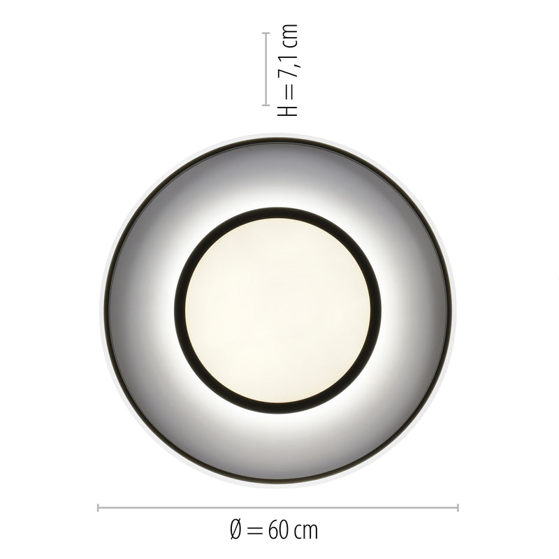 Plafoniera Paul Neuhaus ARENDA LED Negru