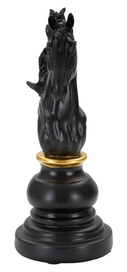 Decorațiune Mauro Ferretti and Cal, Negru/Auriu, 14x27 cm