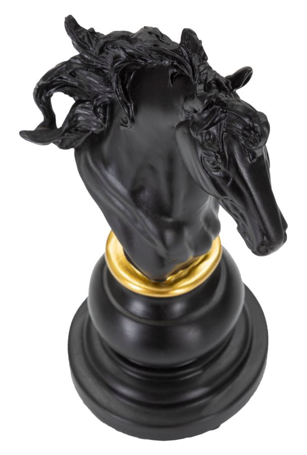 Decorațiune Mauro Ferretti and Cal, Negru/Auriu, 14x27 cm