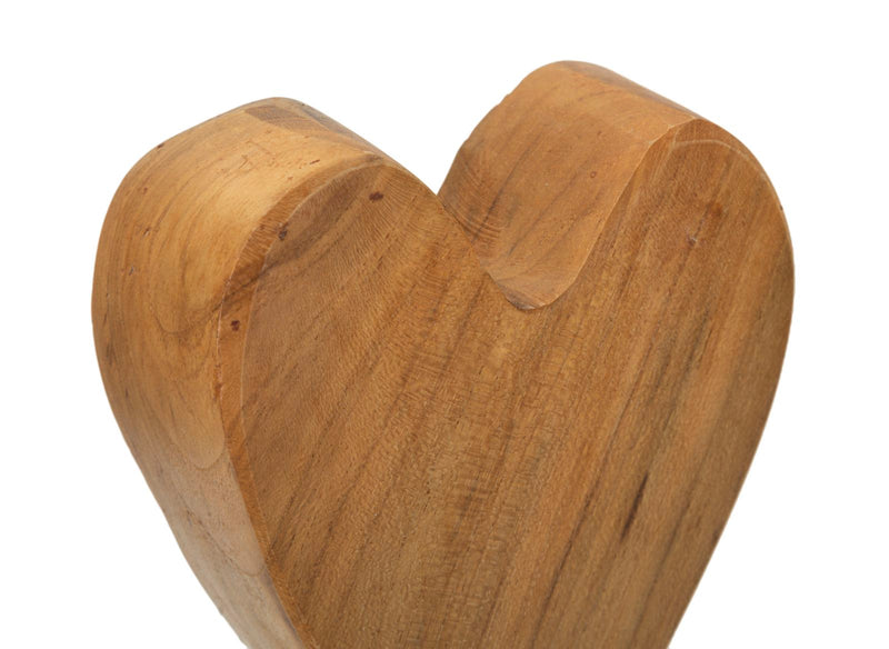 Decorațiune Mauro Ferretti Inimă Sculptură, Maro, 10x25 cm