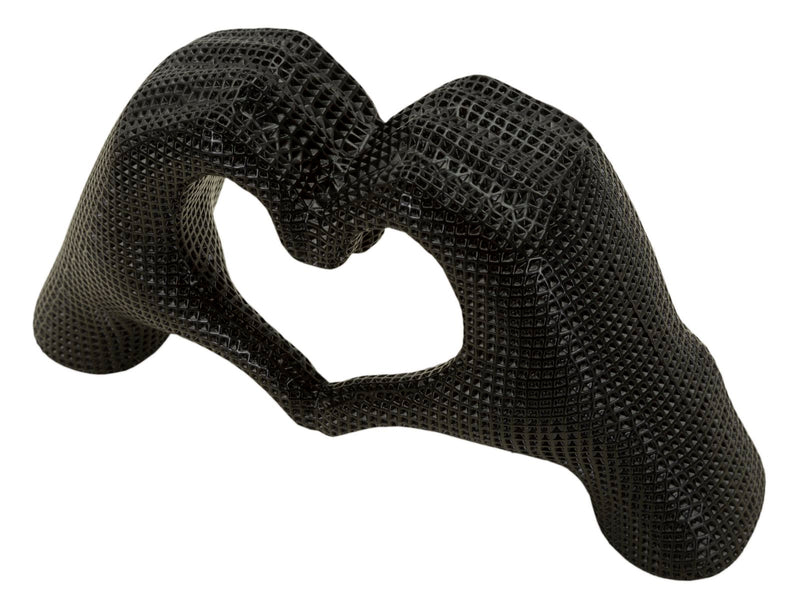 Decorațiune Mauro Ferretti Mâini Îndrăgostit, Negru, 25x14 cm