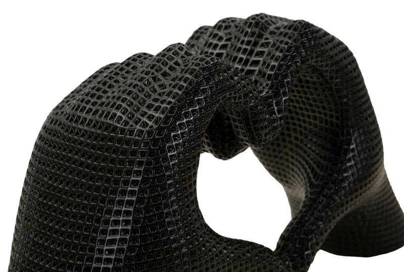 Decorațiune Mauro Ferretti Mâini Îndrăgostit, Negru, 25x14 cm
