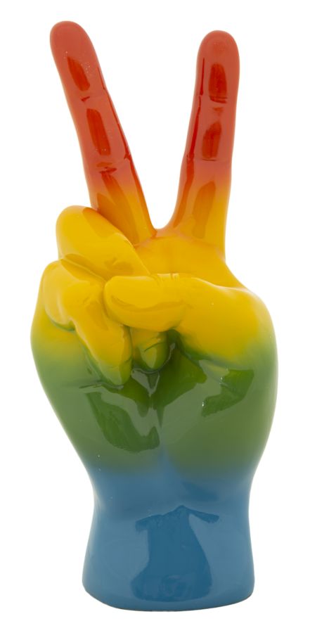 Decorațiune Mauro Ferretti Curcubeu Mână Win, 16x36 cm