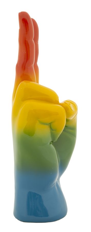 Decorațiune Mauro Ferretti Curcubeu Mână Win, 16x36 cm
