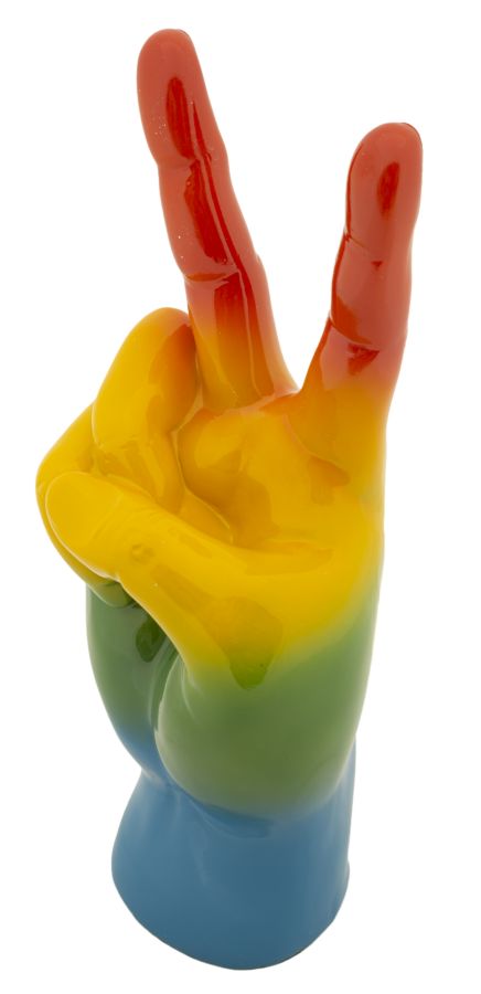 Decorațiune Mauro Ferretti Curcubeu Mână Win, 16x36 cm