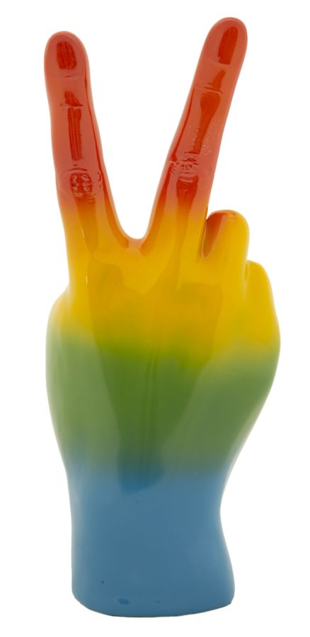 Decorațiune Mauro Ferretti Curcubeu Mână Win, 16x36 cm